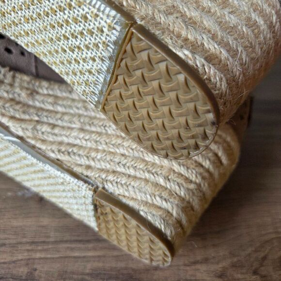 NEW W/O BOX TOMS TAUPE EXPADRILLE WEDGE LEATHER UPPER BOOTIES SIZE 9 WMNS - Picture 14 of 16